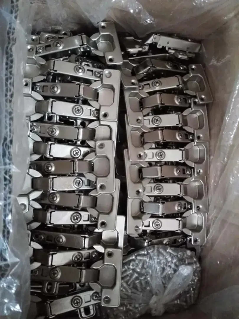 A box of concealed cabinet hinges